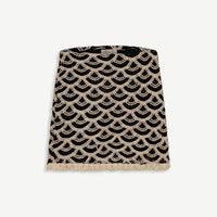 Black and Ecru Crochet Teresa Skirt