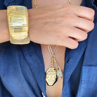 18K Wide Flex Cuff