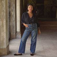THE JANE BLOUSE -- BLACK