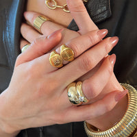Wide Dome Ring