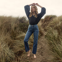 THE JANE BLOUSE -- BLACK