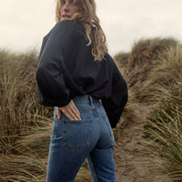 THE JANE BLOUSE -- BLACK