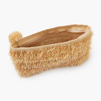 Natural Sasha Fringe Clutch