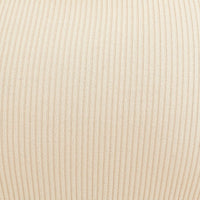 Beige V Neck Kint Midi Dress