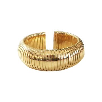 18K Dome Cuff Bracelet