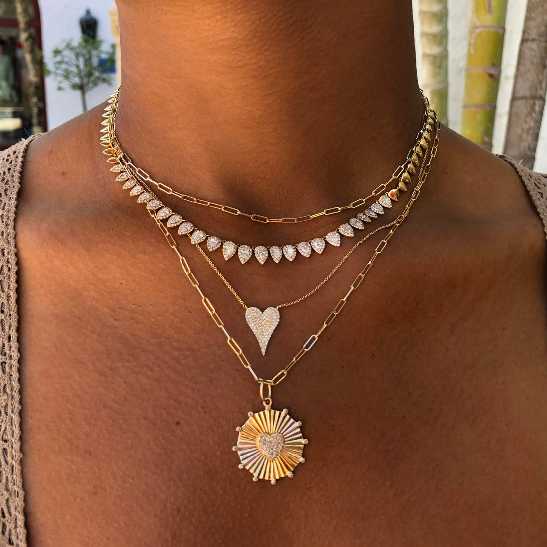 14K Paperclip Chain Necklace