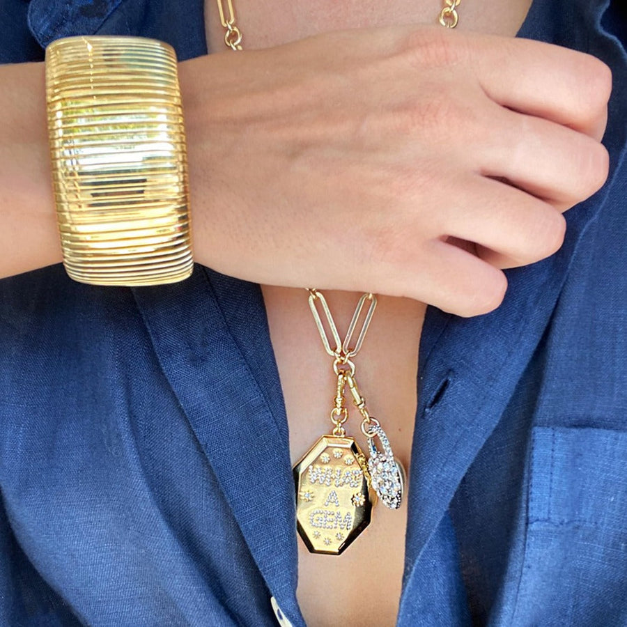 18K Wide Flex Cuff