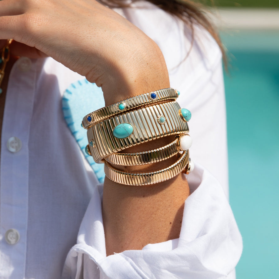 White Wrap Flex Bracelet