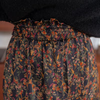 Black Bridget Floral Skirt