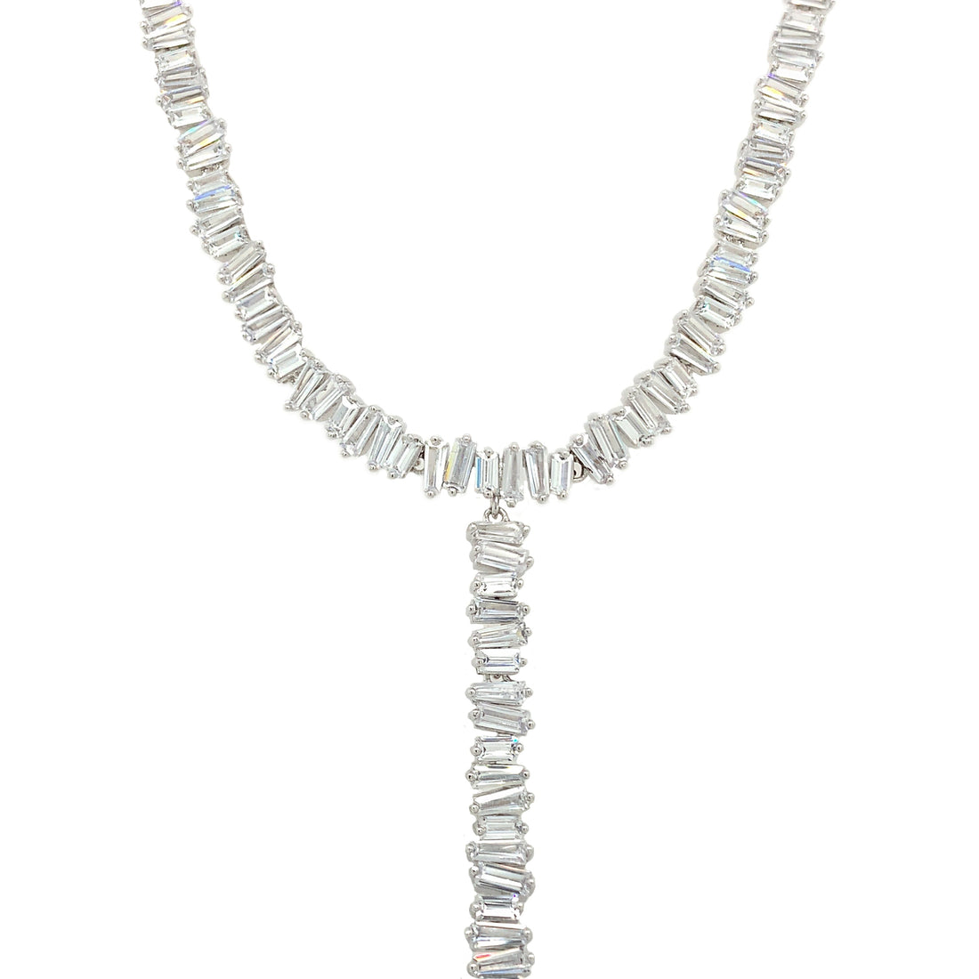 Baguette Lariat Necklace