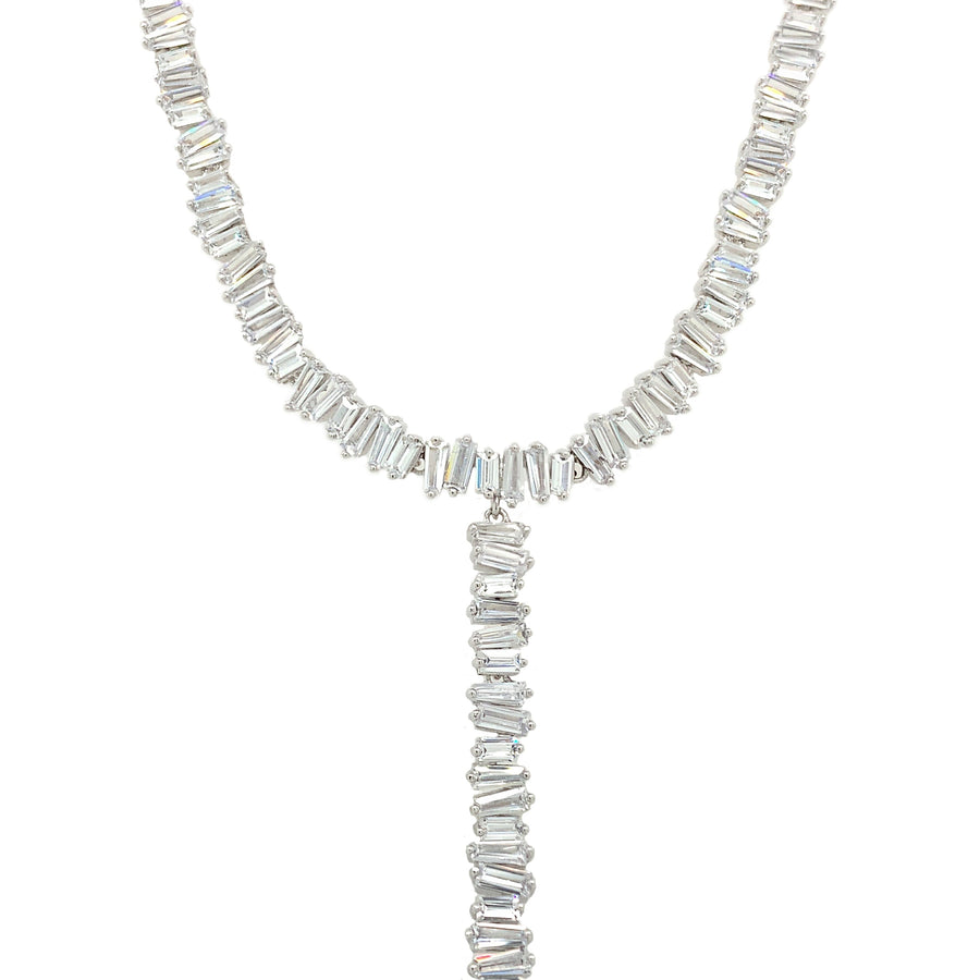 Baguette Lariat Necklace