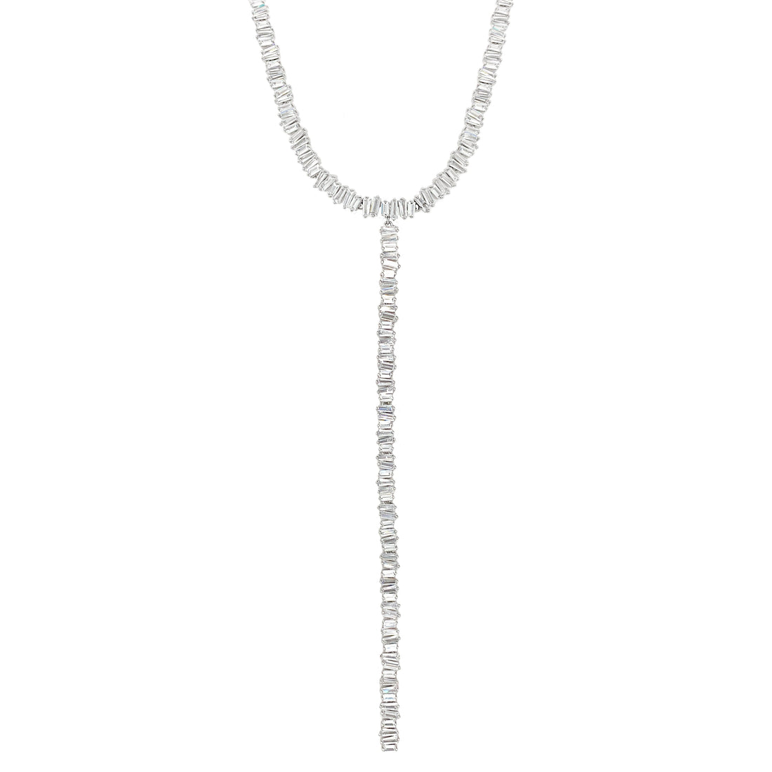 Baguette Lariat Necklace