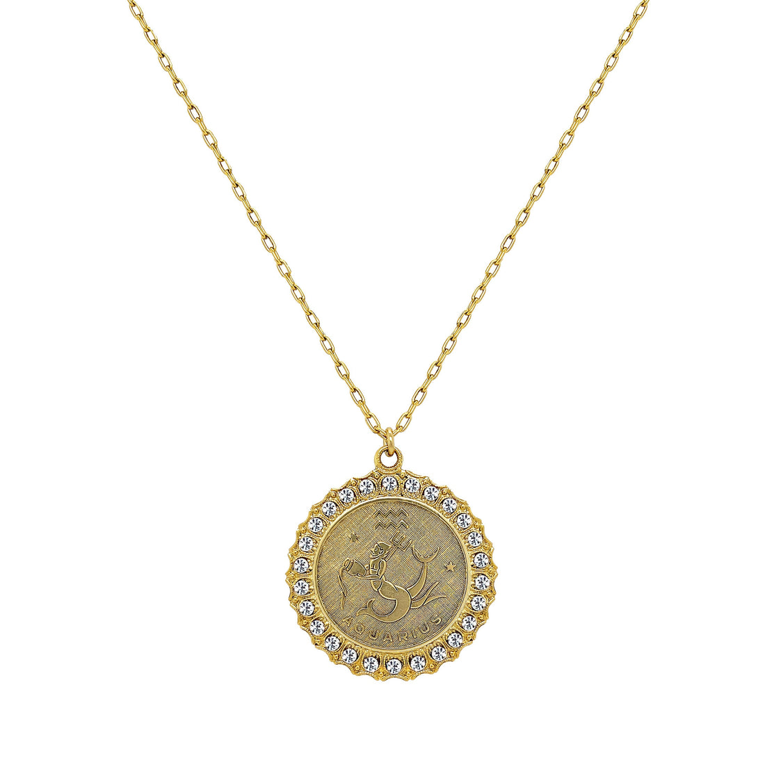 Zodiac Disc Necklace