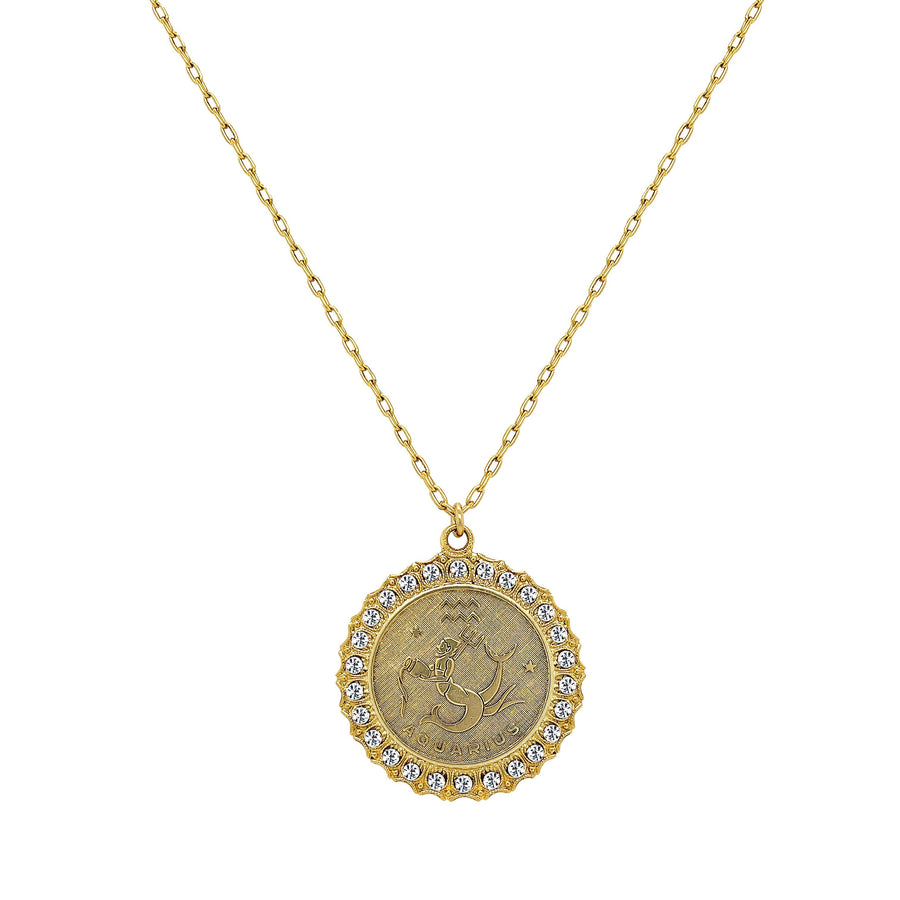 Zodiac Disc Necklace