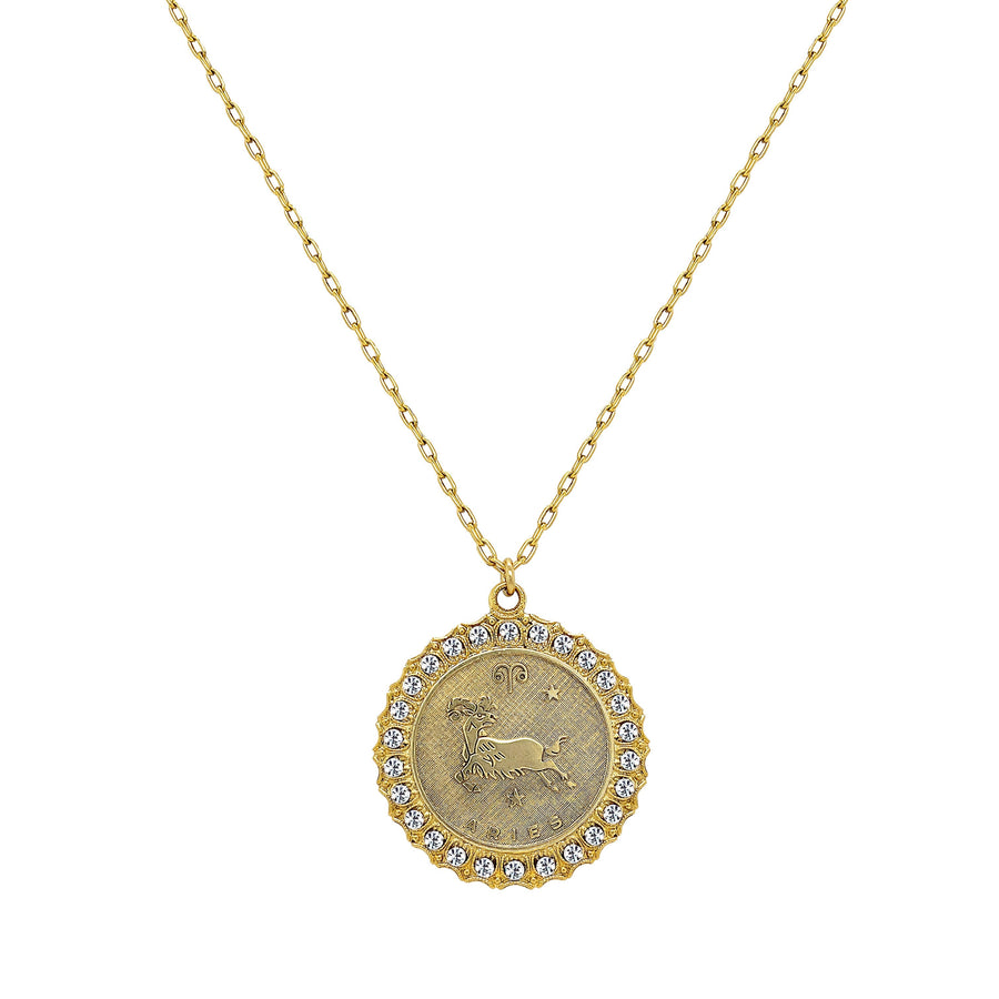 Zodiac Disc Necklace