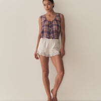 THEO TOP -- COTE D'AZUR PLAID
