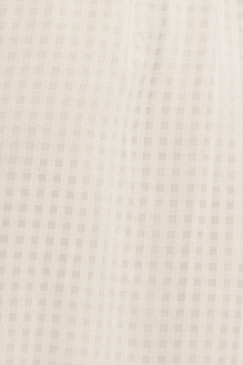 White Square Neck Puff Sleeve Skater Dress